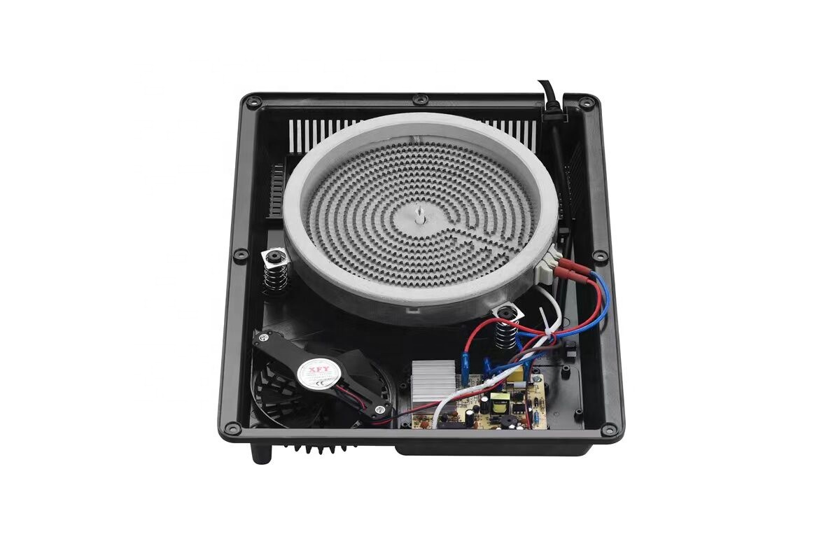 High Technology Multifunction 2000W Fast Cooking Infrared Cooker White Colour Tempered Glass