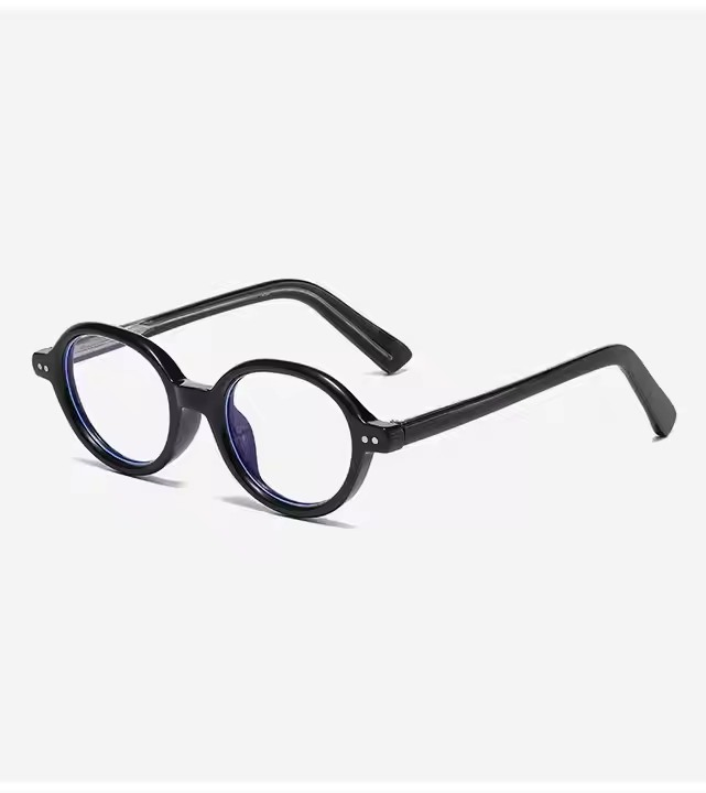 Vintage Oval Eyewear for Unisex Optical Eye Frames Reading Eyeglasses Cp Pin Temple Blocking Decoration Small Spectacles Tr 90