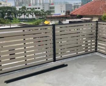 Wholesale Co-Extrusion New Tech Wood Plastic Garden Aluminium Composite Wall Privacy Vinyl WPC Decking Fence Panel for House/Garden/Decorative Railing/Outdoor