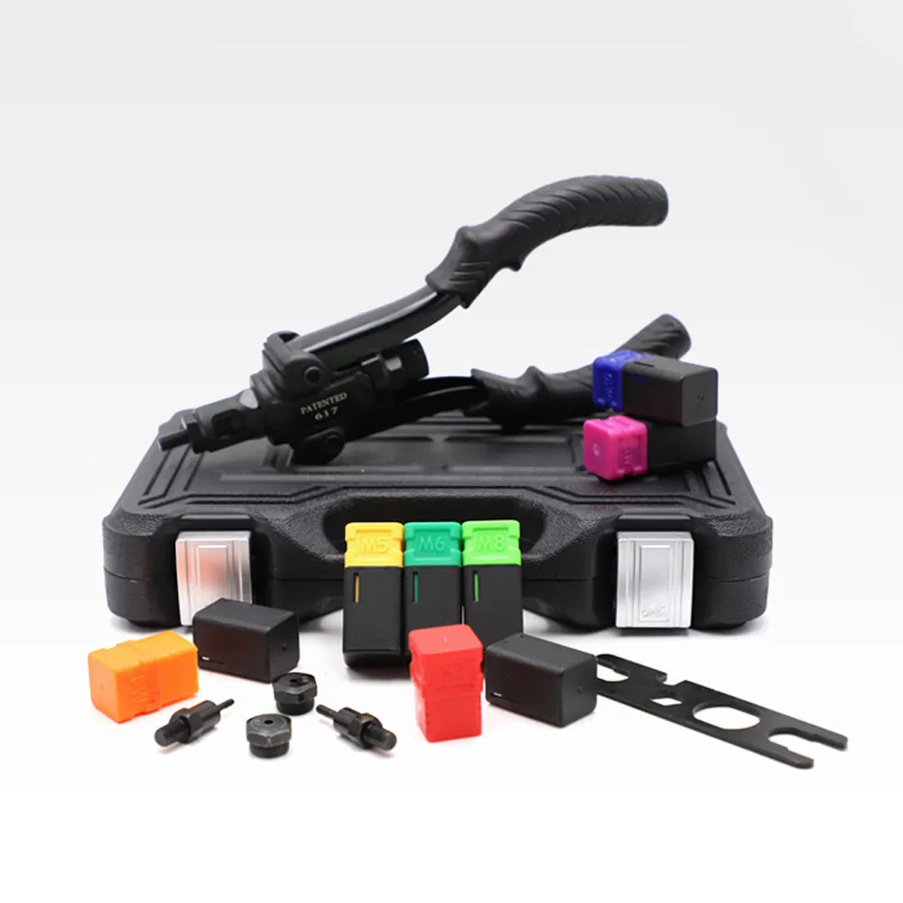 Bt-617 Heavy Duty Manual Riveter Guns Hand Riveting Tool Hand Nut Riveter M3/M4/M5/M6/M8/M10/M12 Hand Riveter Threaded Insert Tool Rivet Gun Cordless Riveter