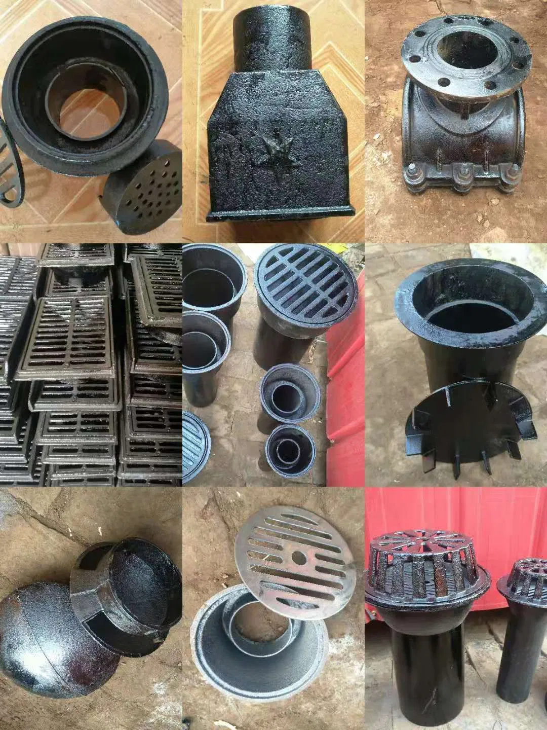 Customized ISO9001 SGS Ductile Iron Anti Clogging Floor Rain Drain