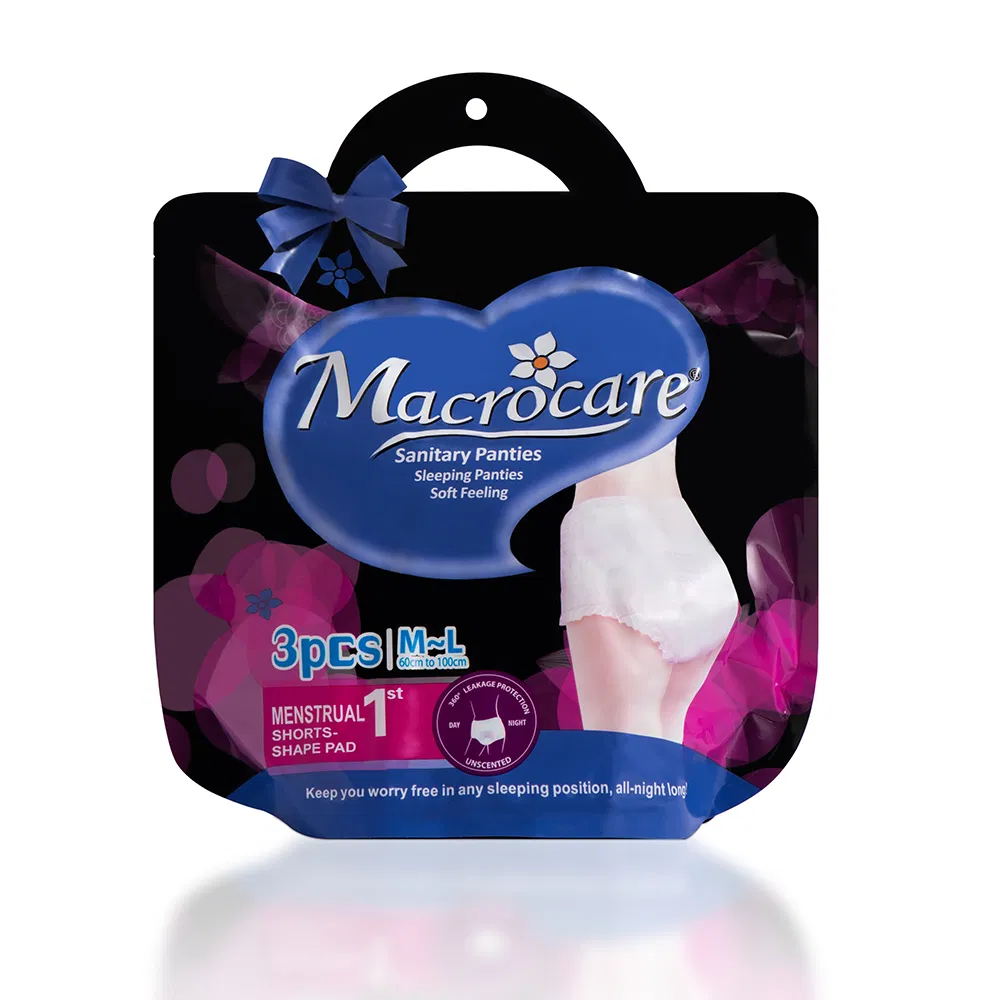 Macro Care Disposable Adult Wearing Lady Diaper Girl Menstrual Period Diapers Women Napkin Pad Sanitary Pants