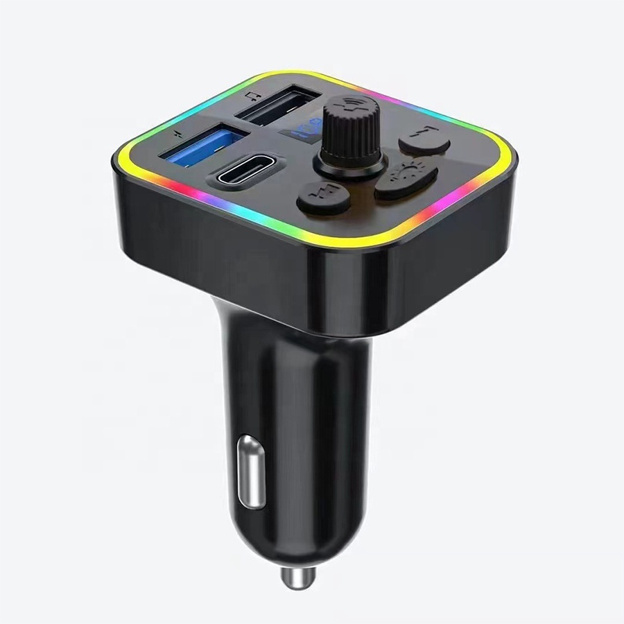 FM трансмиттер автомобильный M3 Bluetooth MP3 быстрая зарядка