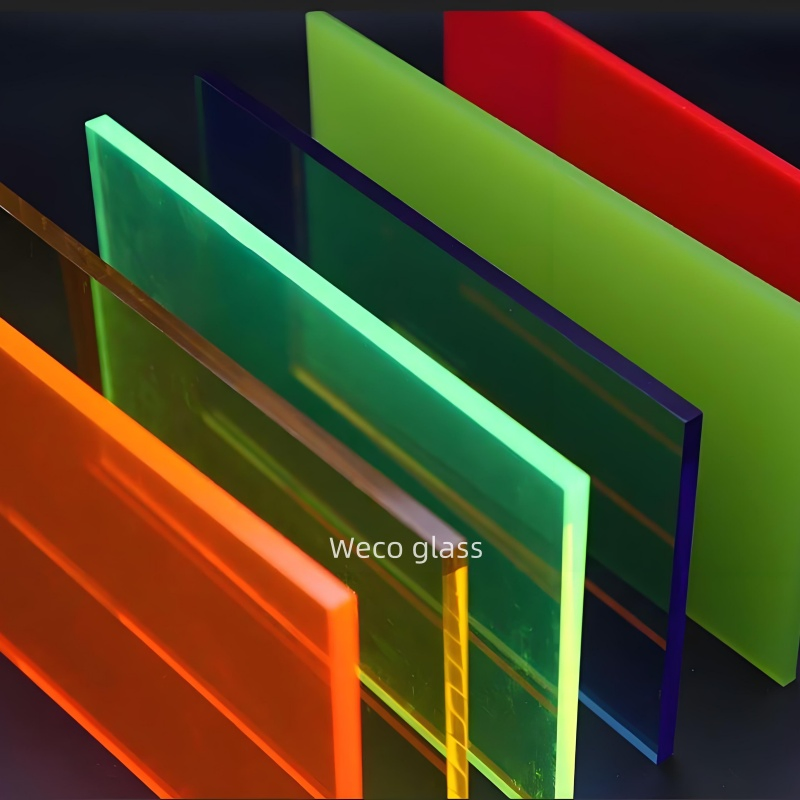 China Manufacturing Scratch-Resistant Bronze Grey Blue Color Toughened Low-Iron Tempered Glass