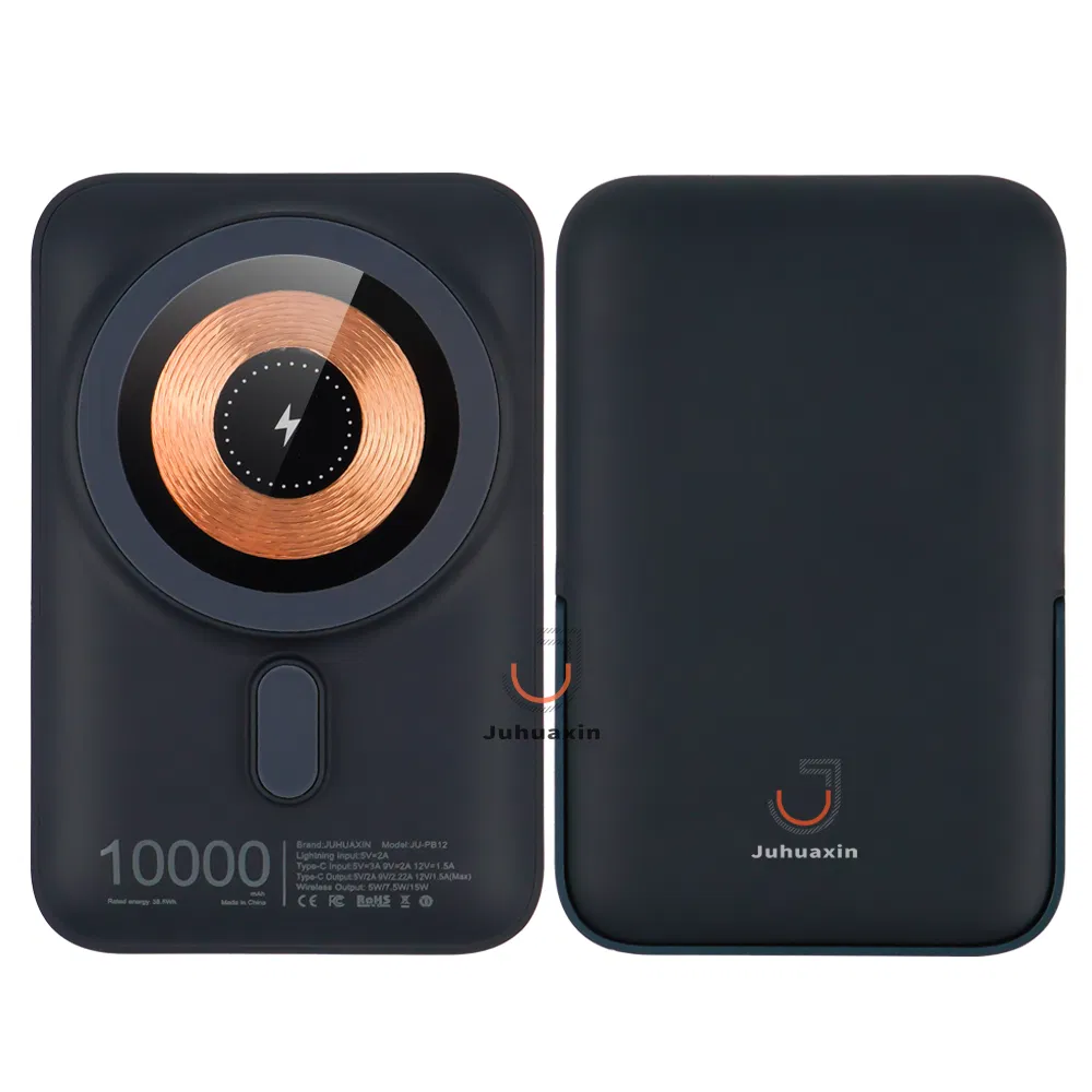 Магнитный пауэрбанк Juhuaxin 10000mAh с беспроводной зарядкой