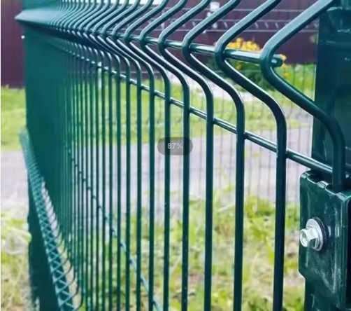 Sustainable Use V Fold 3D PVC Coated Welded Wire Mesh Fence Steel Garden Fence 3D Curved Iron Fence and Gates