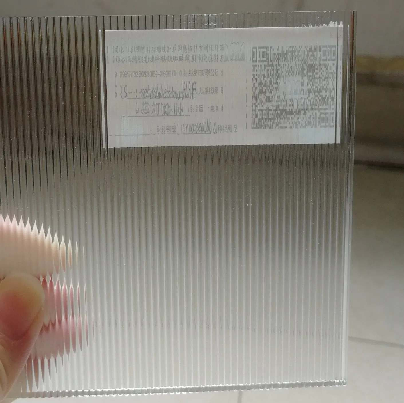 5/6/8/10mm Low Iron Fine Flute Ribbed Patterned Glass for Partition