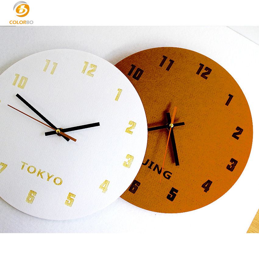 Elegant Polyester Wall Clock for Modern Home Decor