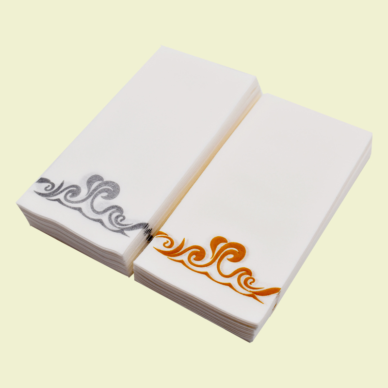 Luxury Colorful Non-Woven Napkin Paper and Airlaid Pocket Cutlery Pouch Absorbent