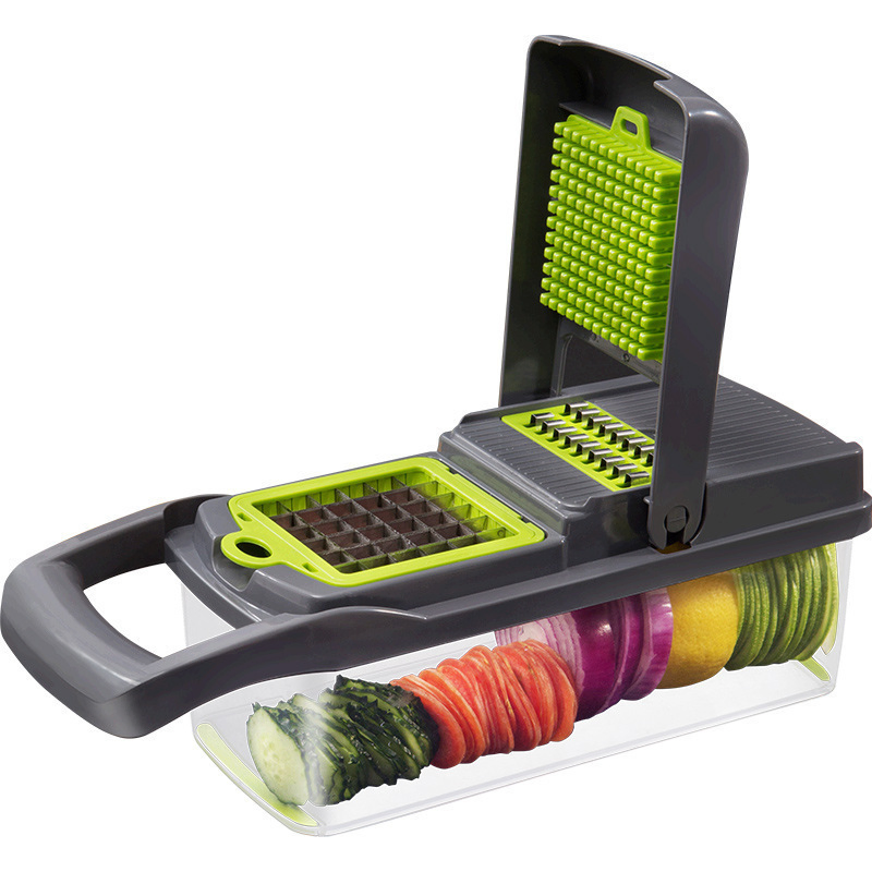 14-in-1 Multifunctional Kitchen Vegetable Cutter for Chop, Slice and Shred