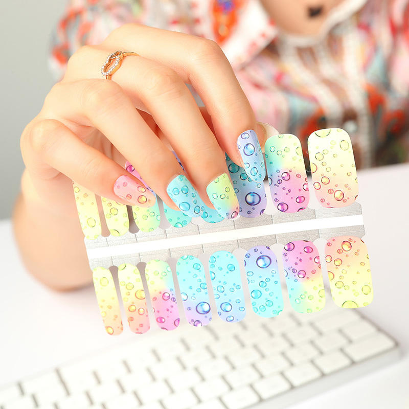 Hottest Cover Self Adhesive Popular Nail Art Wraps Stickers
