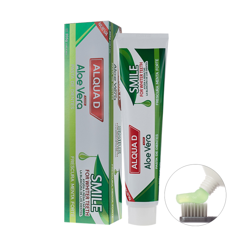 Free Sample Custom Logo Adult Fluoride Free Natural Organic Aloe Vera Herbal Teeth Whitening Toothpaste