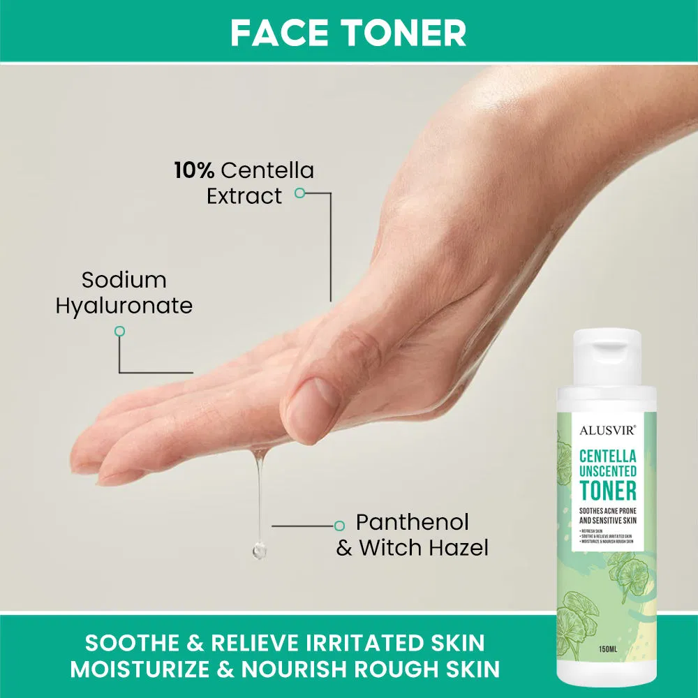 Calming Skin Centella Asiatica Soothing Vegan Facial Tone for Acne Sensitive Skin
