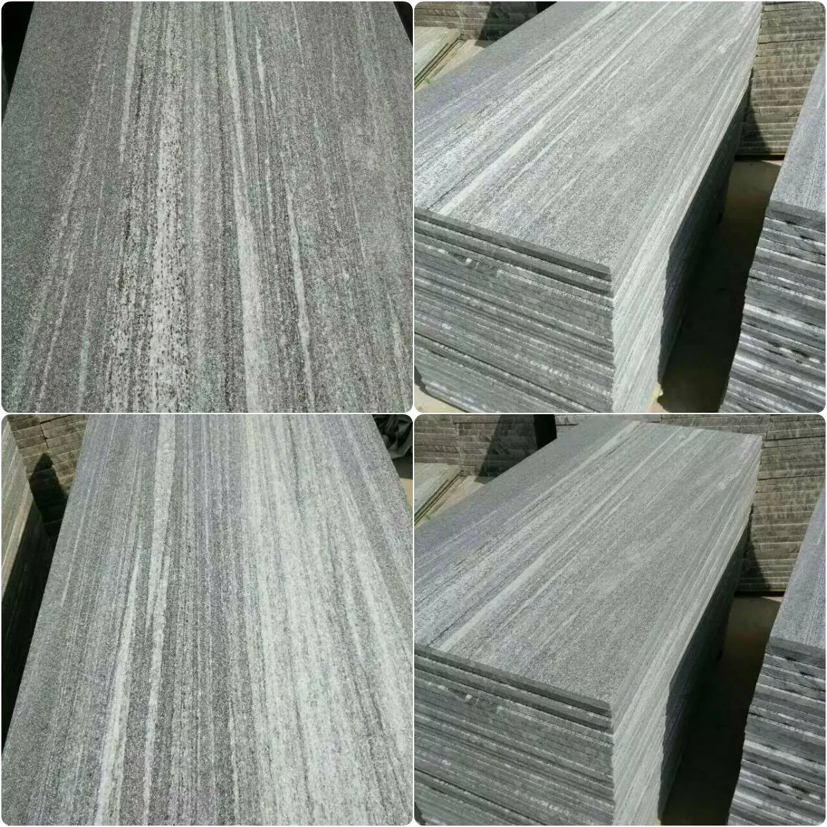 White and Black Granite Tiles