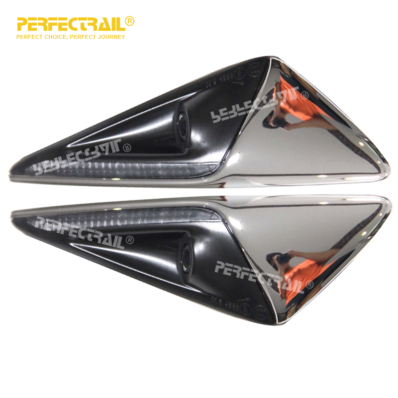 Хромированные боковые габариты с камерой для Tesla 3 S X