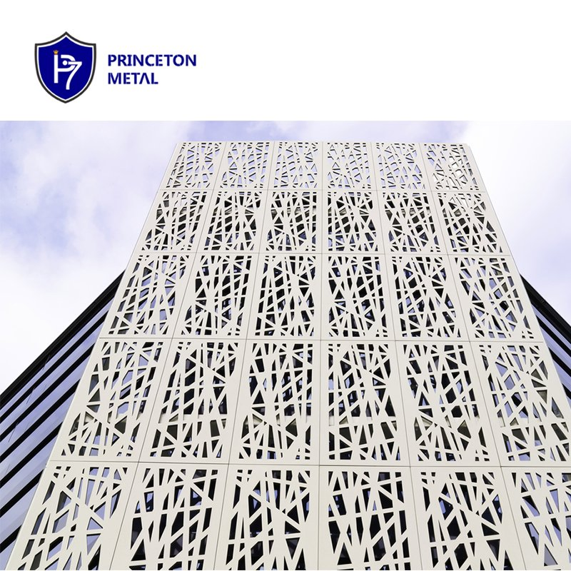 Outdoor Wall Installation Aluminum Perforated Panel Cladding Flat Facade for Curtain Wall