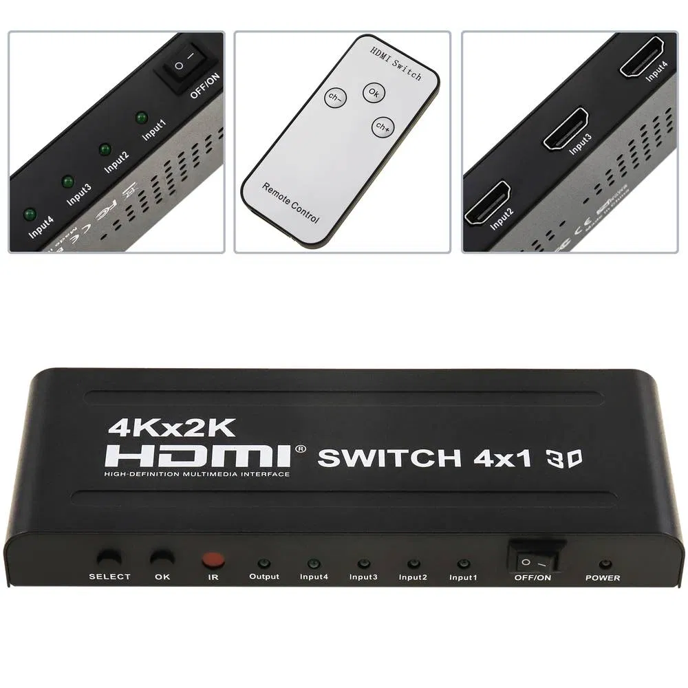 4 in 1 out 4K@320MHz HDMI Switch