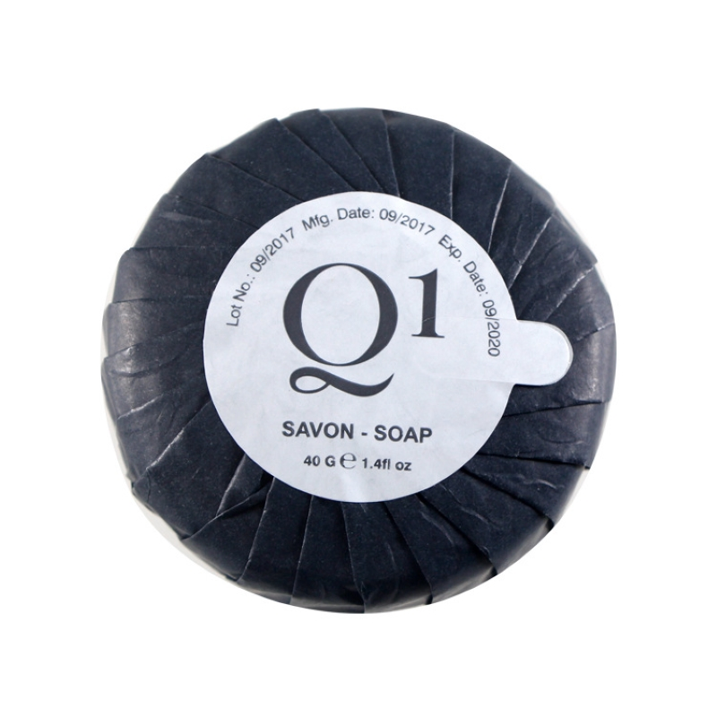 Round Pleated Wrapper Scented Soap with Hotel Amenities for Guest Room