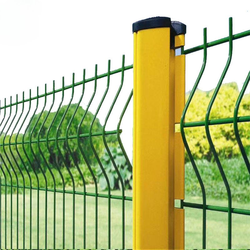 Metal Garden Fence Panel 3D Curved Welded Wire Mesh Fence