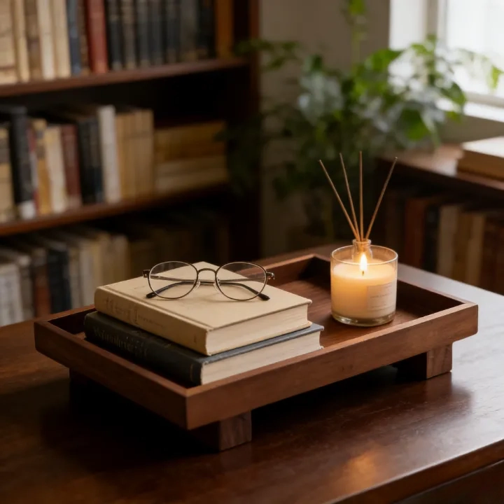 Classic Elevated Serving Solution Designed for Stylish Presentation and Practical Function Wooden Tray