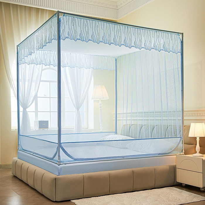 Premium U-Shaped Door Mosquito Net with Fitted Sheet