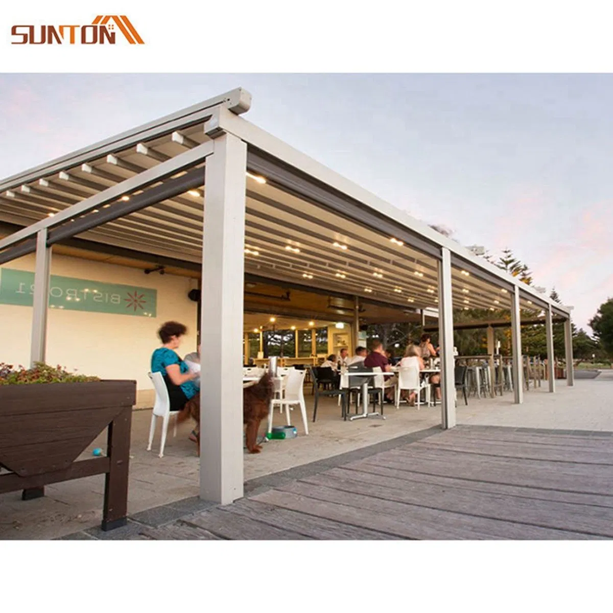 Wholesale Outdoor Waterproof Pergola Roof System Garden Aluminium Pergola