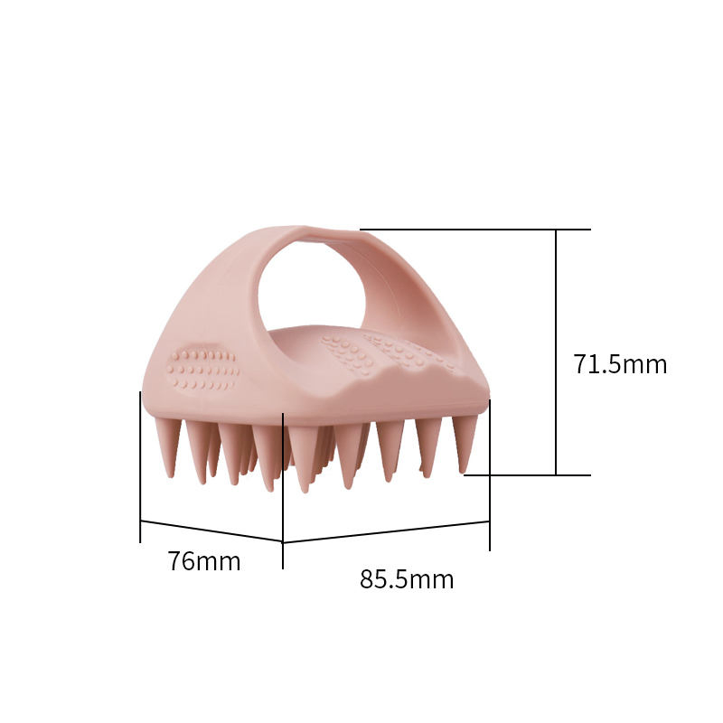 Scalp Massage Hair Brush Massage Dropshipping Natural Silicone Scalp Massage Hair Brush