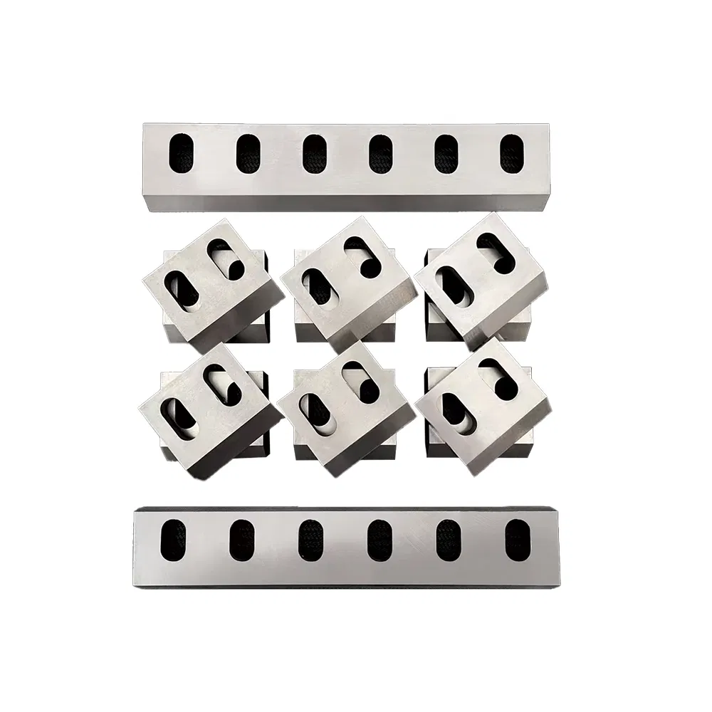 New H13 65mn 9crsi Cr12MOV SKD-11 D2 DC53 Material Knife with High-Speed Alloy Iron Industrial Blades for Crusher Shredder Machine Cutting Plastic Rubber