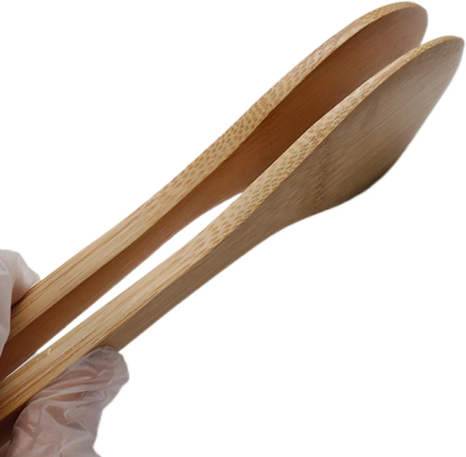Kitchen Anti Slip Long Toaster Wooden Pliers
