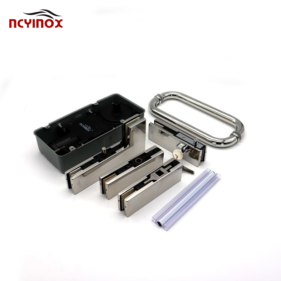 Universal Door Hardware Fitting Glass Door Floor Spring Combo Set Patch Fitting Hinges for Glass Door Accessories Patch Fitting