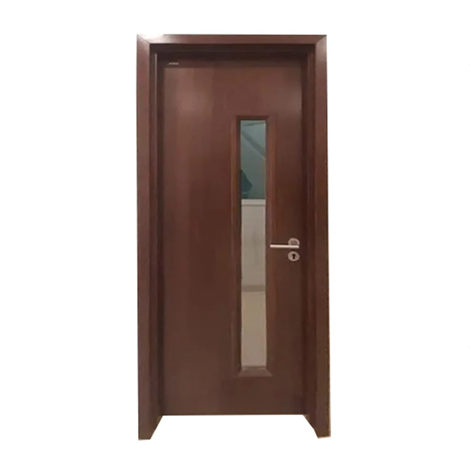 Overall Extrusion Hollow WPC Door Customized Simple Design Room Solid Interior Wooden PVC Door