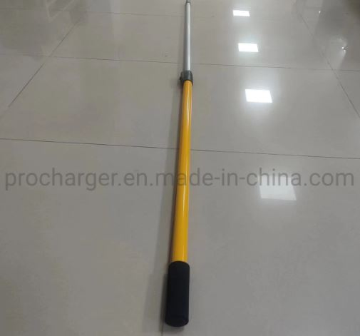 Wholesale 3 Meter 2 Section Dark Blue Fiberglass Extension Pole with Red Button Lock