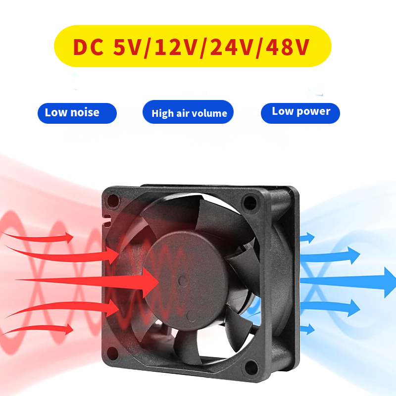 Вентилятор осевой 30-120 мм 5V/12V/24V 4300 об/мин промышленный