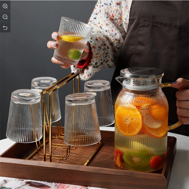 Набор бутылок для воды 1.6л/1.9л из боросиликатного стекла