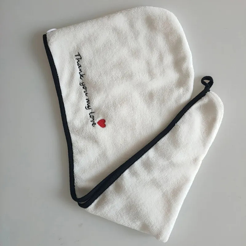 Wholesale Custom Embroidery Logo Waffle Dry Hair Hat Towel