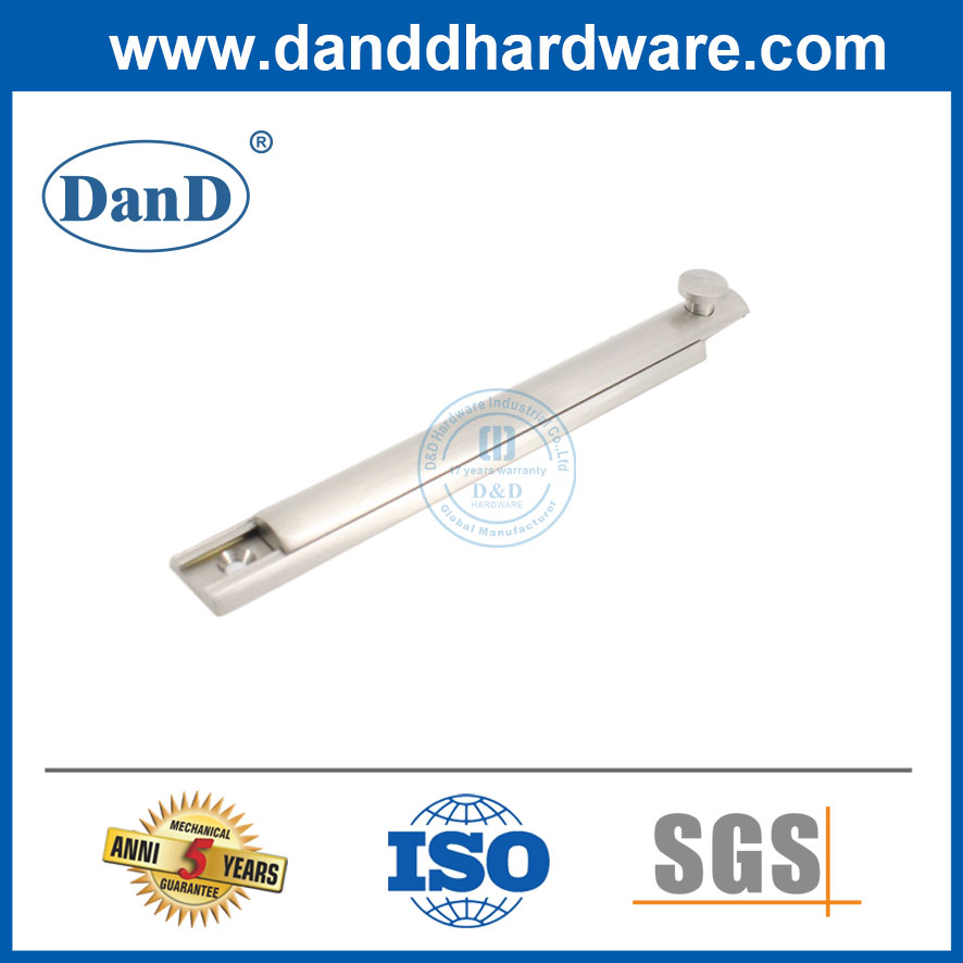 High Quanlity Brass Satin Nickel Door Bolt Hardware Fitttings for Steel Door