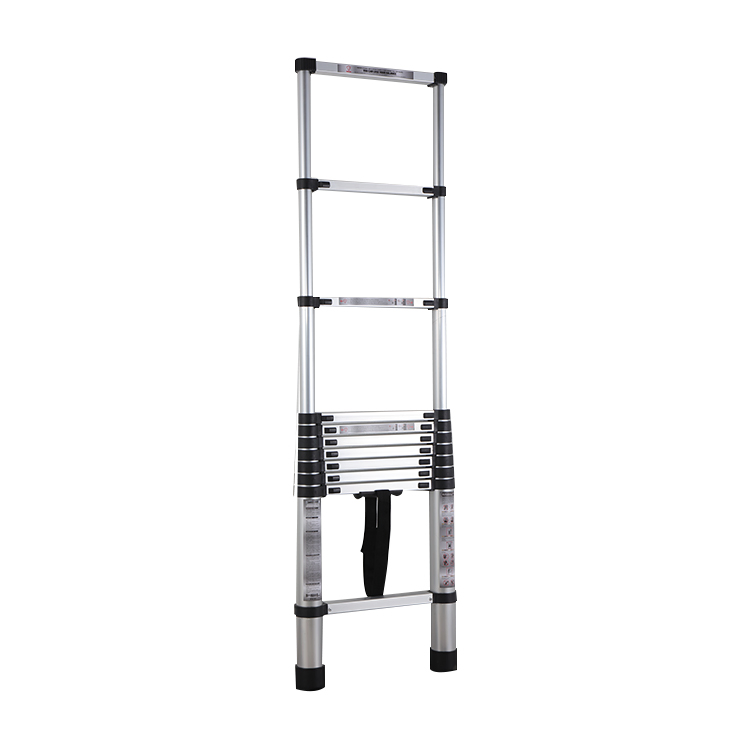 Single-Sided Aluminum Telescopic Ladder 3.8meter Intended for Home Use