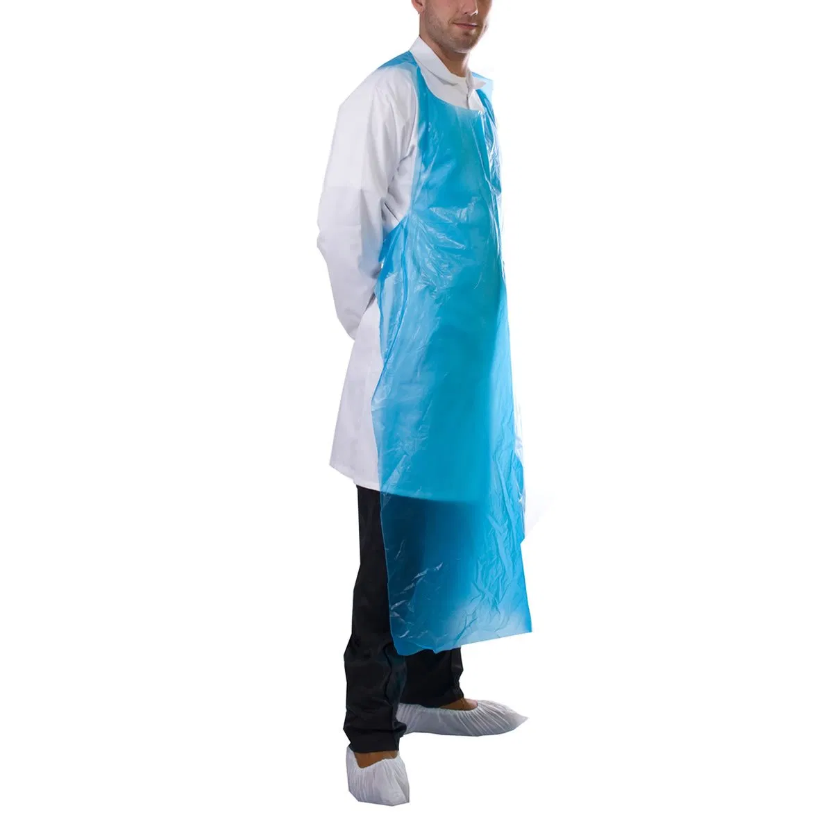 Disposable Plastic LDPE Apron Polyethylene Apron Blue or White for Food Handling