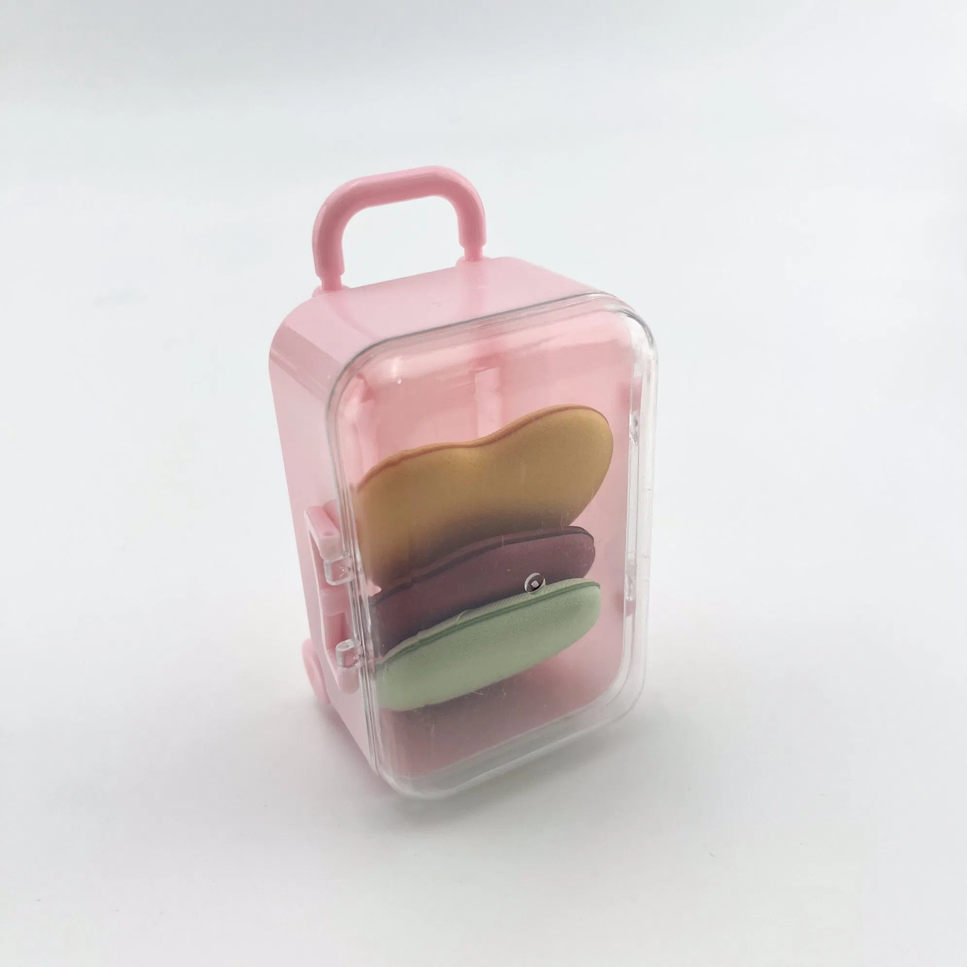 3PCS Set Durable Mini Finger Cosmetic Foundation Blending Puff Air Cushion Powder Puff with Plastic Box