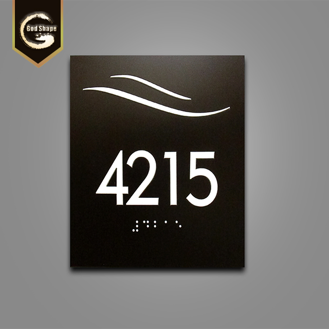 Customized Door Floor Name Plaque Hotel Number Company Name Logo Sign Light Box