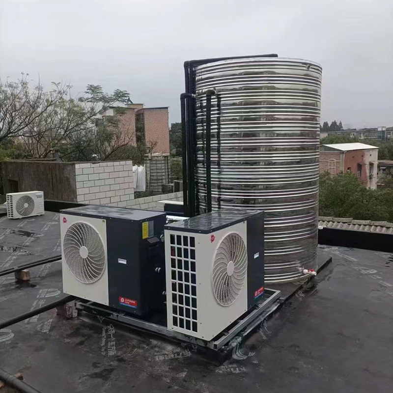 Ultra Low Temperature Air Energy Heat Pump 20p Output 2 Inches DN50 Used in School