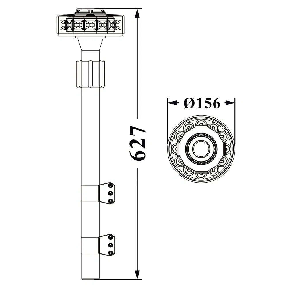Светодиодная подсветка стойки мотоцикла, смена цвета с красного на синий (HGD-638E)