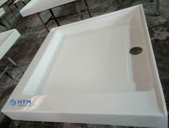 Cultured Marble Bathroom Shower Base Hotel Bathroom Shower Pan