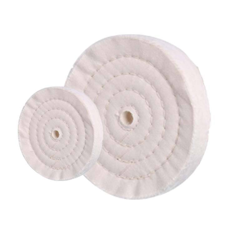 White Cotton Cloth Buffing Polishing Wheel with Red Shellac 60/60