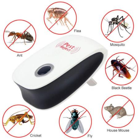 Sonic Mosquito Repellent Support Various Plugs 1, 200 Sq Effective Per Unit