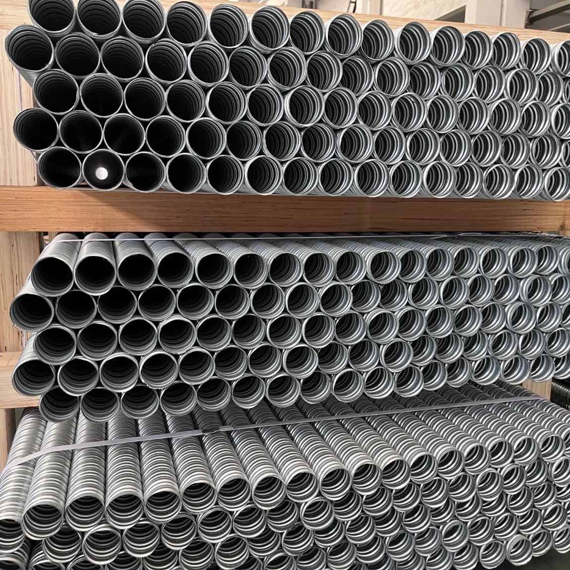 Post Tension Galvanized Round Corrugated Metal Prestressed Duct 70mm 75mm
