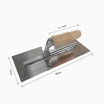 Durable Carbon Steel Corner Margin Masonry Trowel Wooden Handle for Plastering Bricklaying