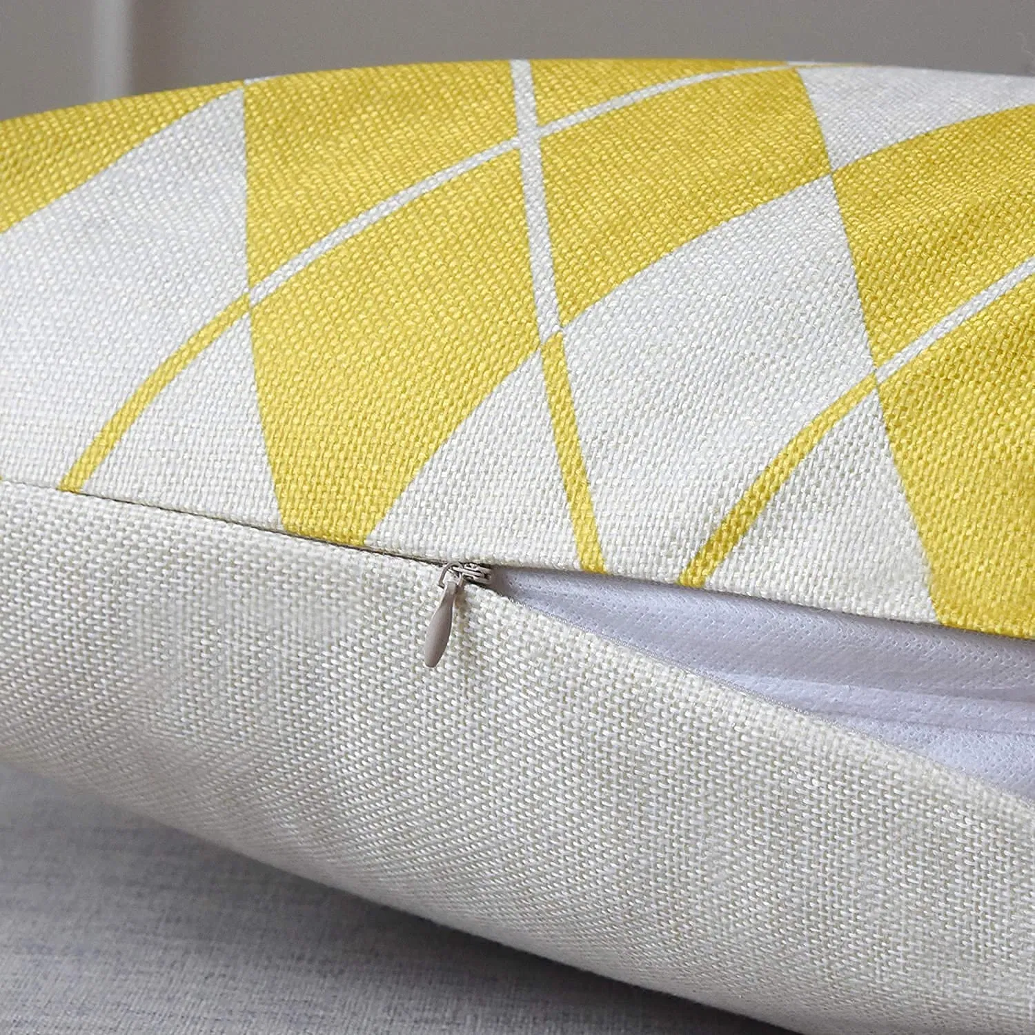 Geometric Abstract Triangle Strip Modern Pillow Cushion Cover
