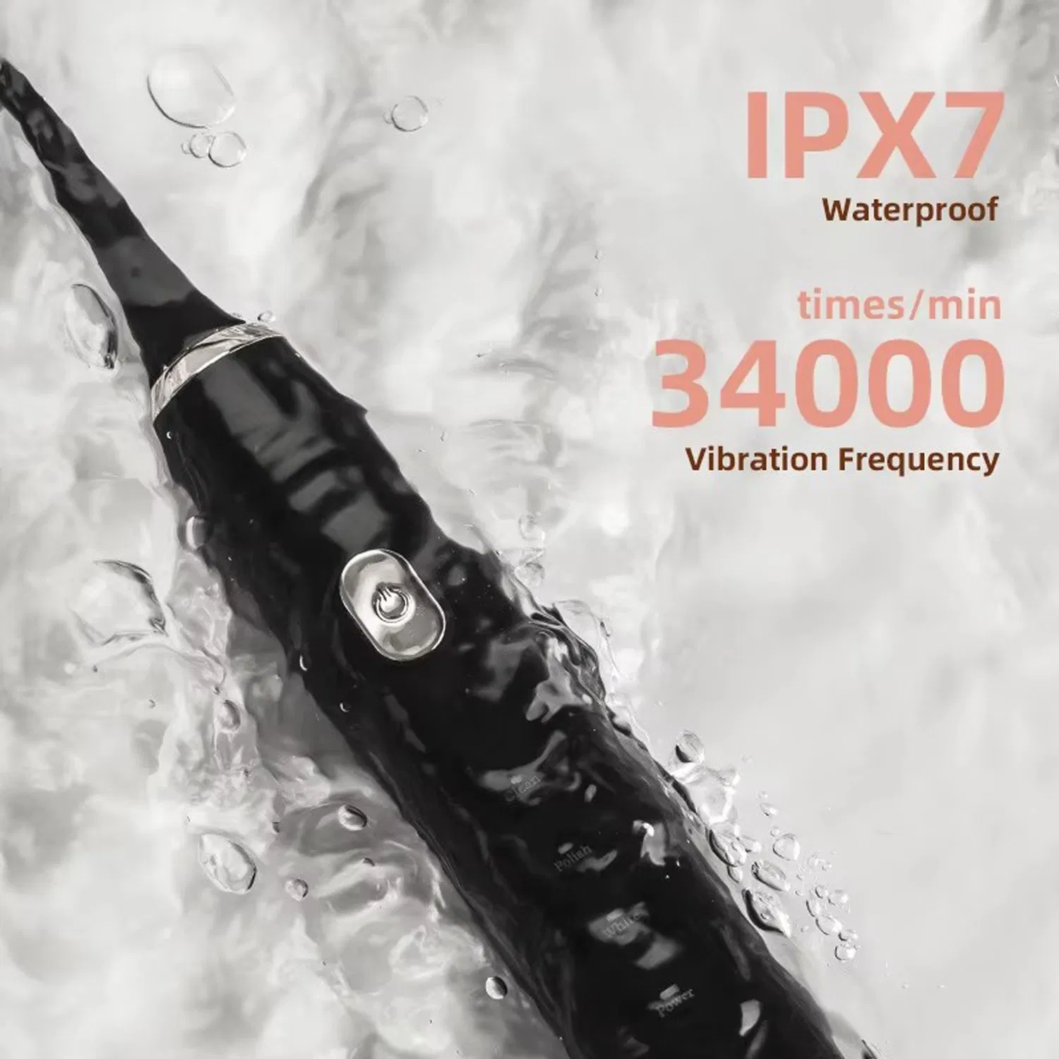 Deep Cleaning USB Charging Waterproof Sonic Vibration Adult Electric Toothbrush