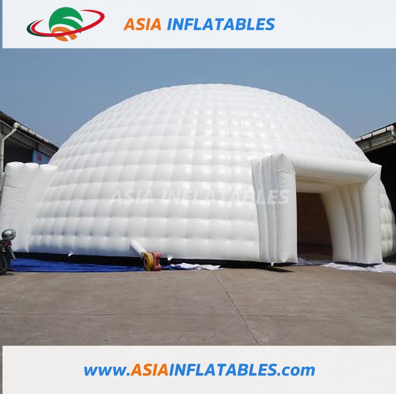 Large Custom Black Inflatable Igloo Tent, Outdoor Inflatable Igloo Tent
